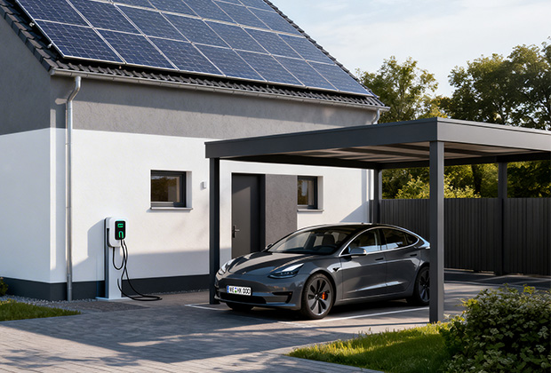 Wallbox für intelligentes Laden mit PV-Überschuss